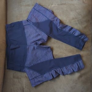 Lululemon purple ruched legging sz 6